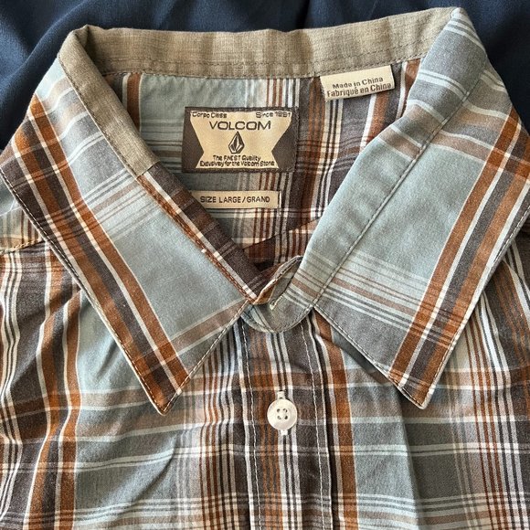 Volcom men's classic button up SS - Picture 4 of 8